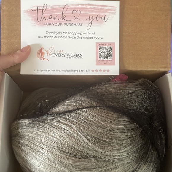 🦋WFEW, Gemini, Salt & Pepper Wig by Heather Dye, lace front wig - Picture 10 of 13